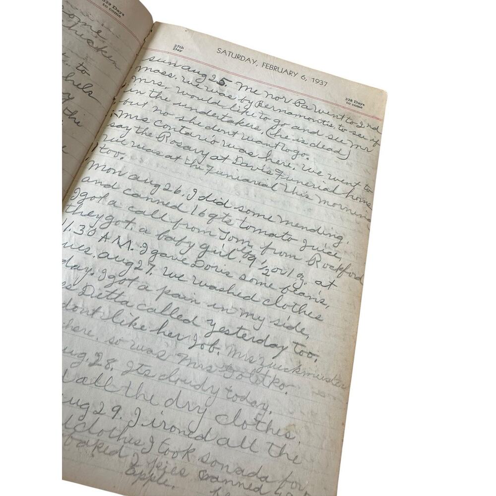 Vintage Diary Lot 1957 1964 Lot of 2 Journals Handwritten Ephemera Paper READ - Picture 4 of 15